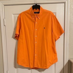 Polo by Ralph Lauren Men's Bright Orange Shirt